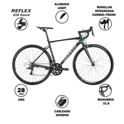 Imagen 2 del producto Bicicleta Sunpeed Ruta Triton Negra 50 (M)