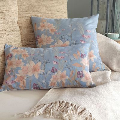 Imagen 2 del producto FUNDA COJÍN GAMUZA JARDÍN DE NARCISOS 50X30