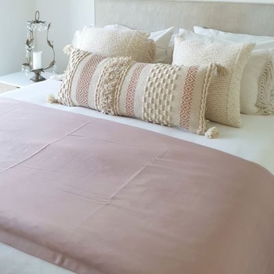 Imagen 2 del producto PIECERA ALGODÓN STONE WASH ROSA VIEJO 145X70