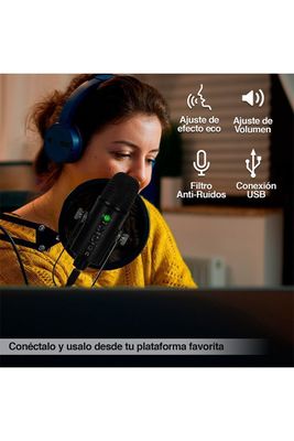 Imagen 2 del producto Kit Micrófono Condensador Cardioide BM-86 Negro