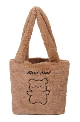 Cartera Bolso Peludo Con Cierre