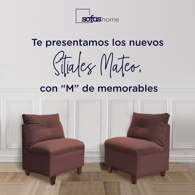 Imagen 2 del producto Par Butacas Mateo Chenille Cafe Pata Madera 1C