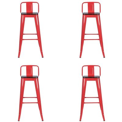 Pack 4 Bancos De Bar Tolix París