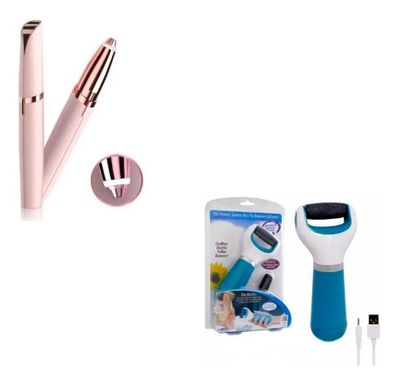Imagen 1 del producto Depiladora Cejas Recargable + Removedor De Callos