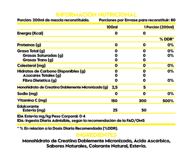 Imagen 2 del producto Creatina 432 gramos - 80 servicios - Mango maracuya - ITALO GROTTINI