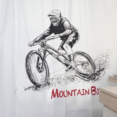 Imagen 2 del producto CORTINA DE BAÑO ALGODÓN MOUNTAIN BIKE