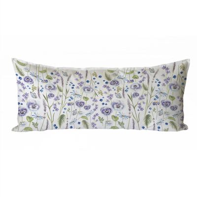 FUNDA COJÍN ALGODÓN PRIMAVERA VIOLETA XL