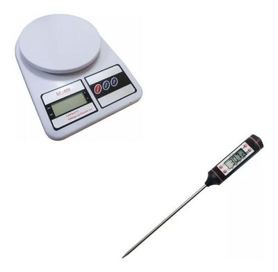 Balanza De Cocina + Termometro Digital De Cocina