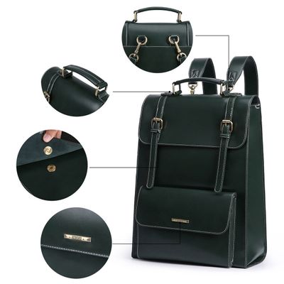 Imagen 2 del producto Ecosusi Mochila Vintage Camellia para Notebook 15,6"" - Verde