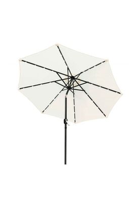 Sombrilla Quitasol Iluminación Solar Beige