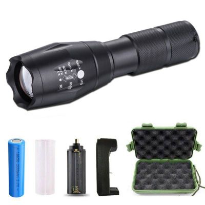 Linterna Led Lámpara Tactica Impermeable Recargable Antorcha 2000Lm