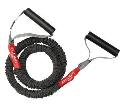 Banda de Resistencia Elástica Elite con cubierta y agarres – Heavy 20LB