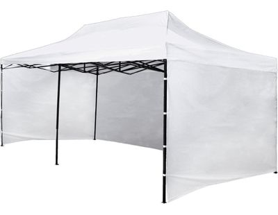 Imagen 2 del producto Toldo Plegable 3x6 Impermeable Araña Paredes Lateral Blanco