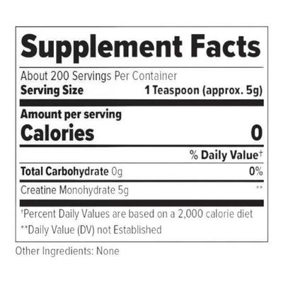 Imagen 2 del producto  CREATINA MONOHIDRATO 1KG - 200SV - FINAFLEX