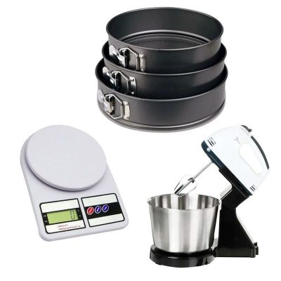 Molde Reposteria + Balanza Cocina + Batidora Bowl