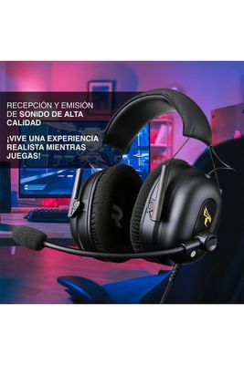 Imagen 2 del producto Audífonos Gamer Commander 7.1 con Micrófono Negro