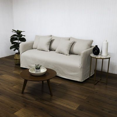 Imagen 2 del producto Sofá Dua Chenille Hueso 3C