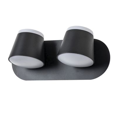 Apliqué Elegante Doble Decorativo LED Movible 10W Negro