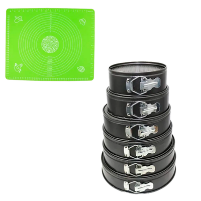 Molde De Reposteria 6 Piezas + Mantel De Silicona