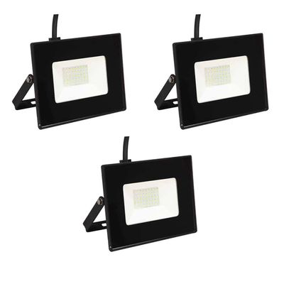 Pack 3 Foco Proyector De Area Led Exterior 50w Sec Frío