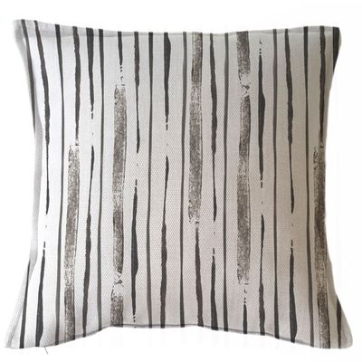 FUNDA COJÍN MARISA ABSTRACTO LINEAL GRIS 45X45