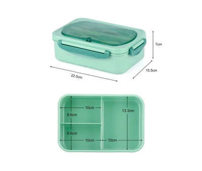 Imagen 2 del producto Taper Hermetico Para Comidas Contenedor + Cubiertos