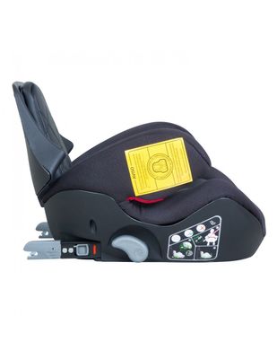 Imagen 2 del producto Silla Auto Alzador Go Isofix Black Stone y letrero