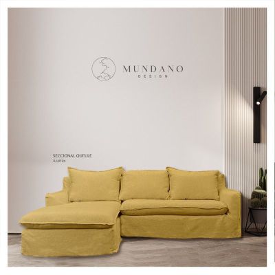 Imagen 2 del producto Seccional Queule Lino Azafran 3C