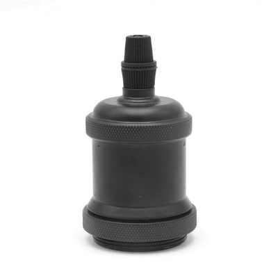 Imagen 2 del producto Pack 5 Soquetes E-27 Retro Negro Vintage