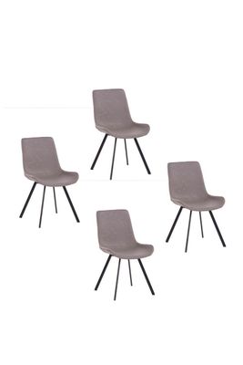 Pack 4 Sillas de Comedor Charly Gris