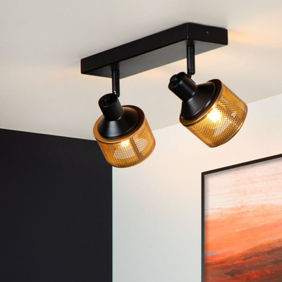 Imagen 2 del producto Barra Direccional Rafa Negro 2xE14