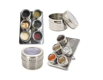 Imagen 2 del producto Organizador Condimentos Cocina 6 Piezas Frascos Especieros