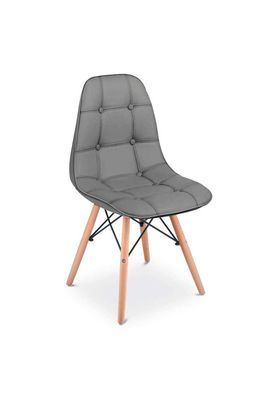 Imagen 1 del producto Silla Eames Acolchada PU - Gris