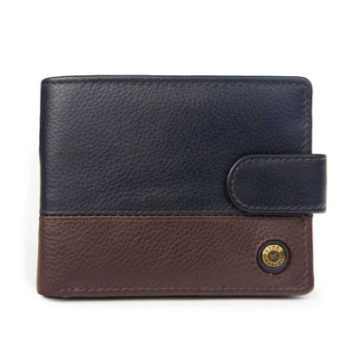 Billetera de hombre Capri 987 Azul/Marrón Gino Rodinis