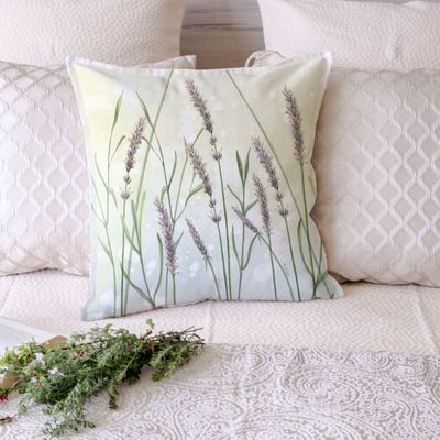 Imagen 2 del producto FUNDA COJÍN ALGODÓN  LAVANDA 45X45