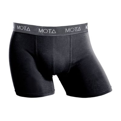 BOXER MEDIO ALGODON MOTA NEGRO