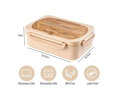 Imagen 2 del producto Taper Hermetico Para Comidas Contenedor + Cubiertos