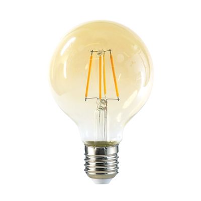 Ampolleta Globo LED E-27 Filamento 6W G80 Dimeable SEC