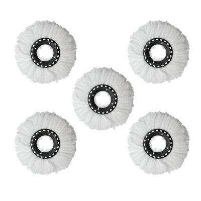 Imagen 2 del producto Set 5 Repuestos Blanco Cabezal Mopa Giratoria 360°