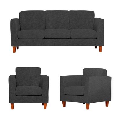 Living Trento 3-1-1 Tela Ceniza