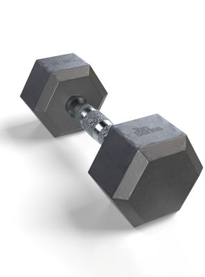 Imagen 2 del producto Mancuerna Hexagonal Recubierta en Caucho 12,5K