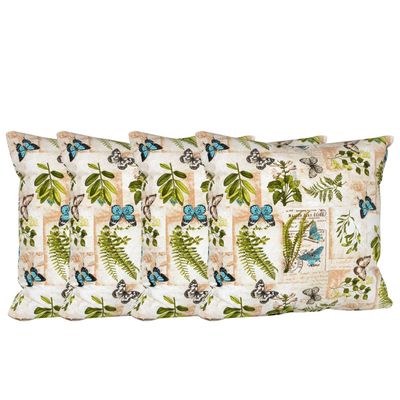 Set 4 cojines Lona Española Basil 50x50 VERDE