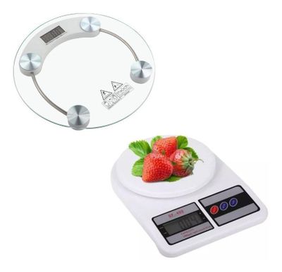 Imagen 1 del producto Balanza Digital 180 Kg + Balanza De Cocina