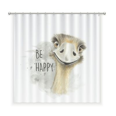 CORTINA BAÑO ALGODÓN EMU FELIZ