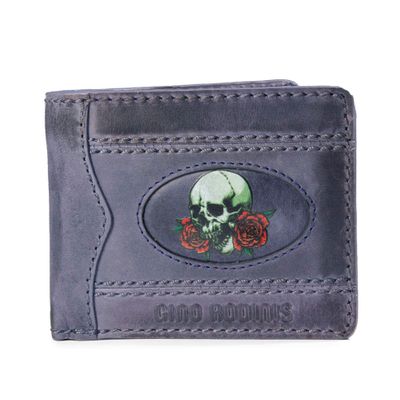 Billetera  Coco 992.2 Calavera Azul Gino Rodinis