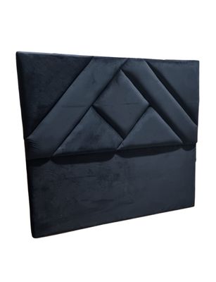 Imagen 2 del producto Respaldo 2P Negro Felpa Triangle a Piso