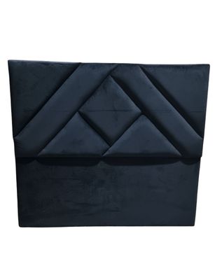 Respaldo 2P Negro Felpa Triangle a Piso