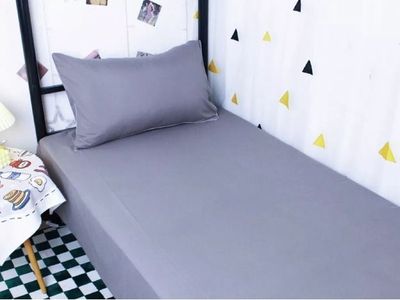 Sábana 1 Plaza 144 hilos color Gris