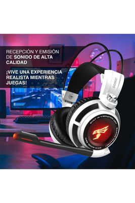 Imagen 2 del producto Audífonos Gamer Led G941 7.1 con Micrófono Blanco