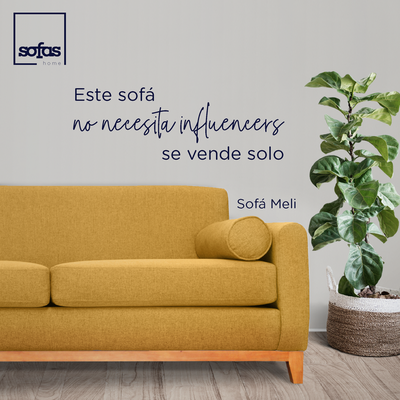 Imagen 2 del producto Sofá Meli Chenille Tipo Lino Ambarino 2 Cuerpos